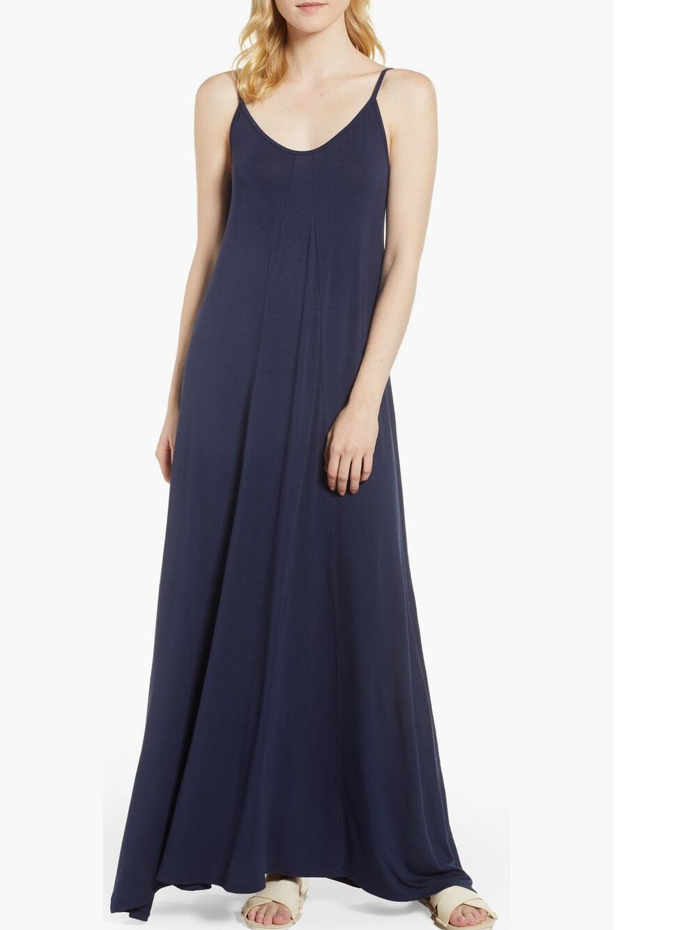 Loveapella - Midnight Blue Maxi Dress -1X